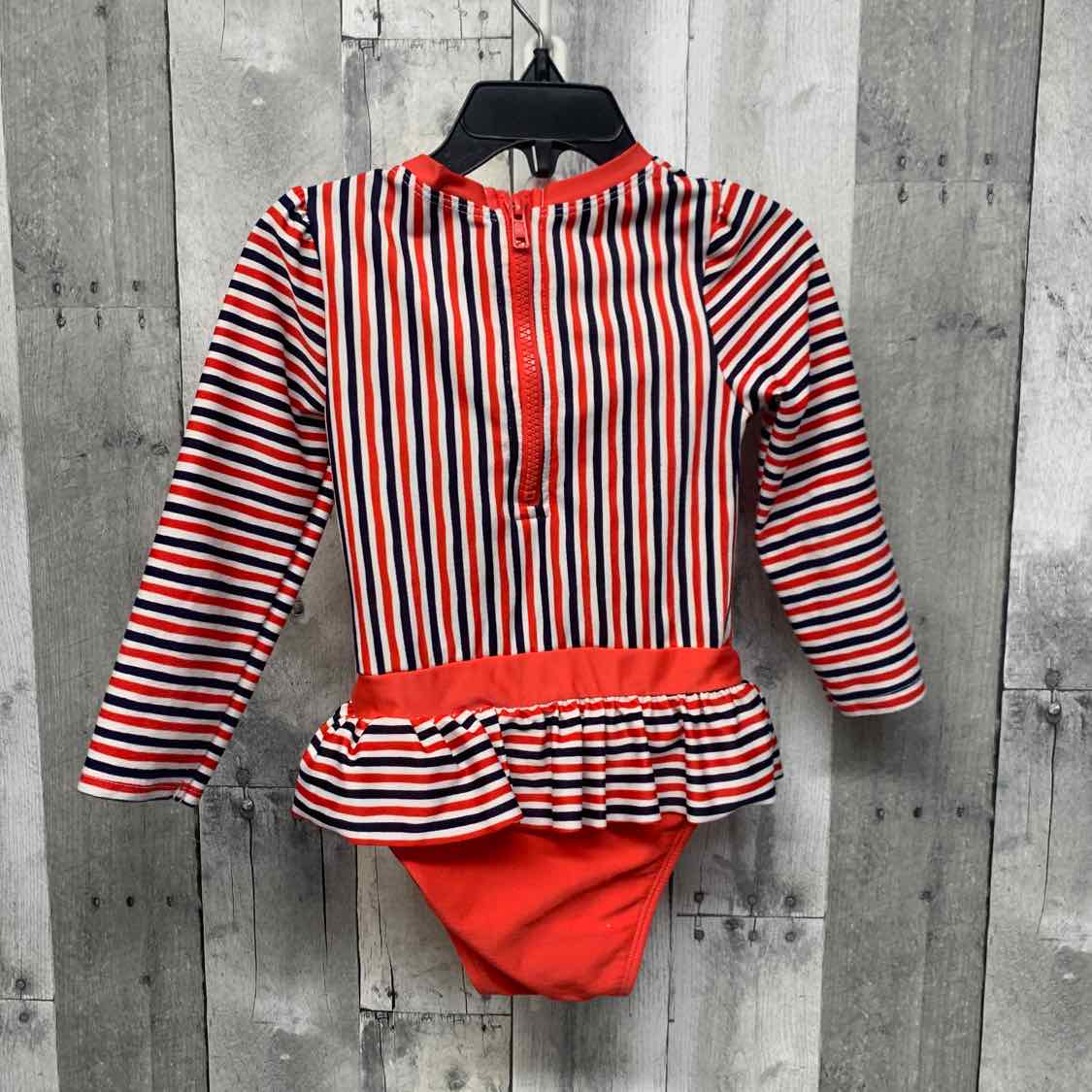 Size 3T Red/Navy Cat & Jack Swim Suit - 1pc