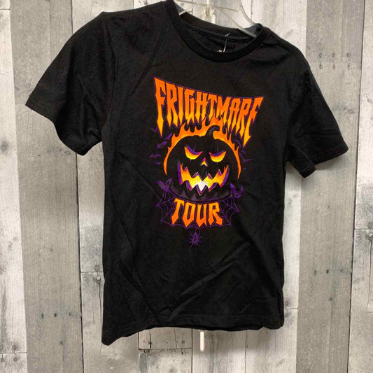 Size 8 Black Graphic Holiday Brands T Shirt