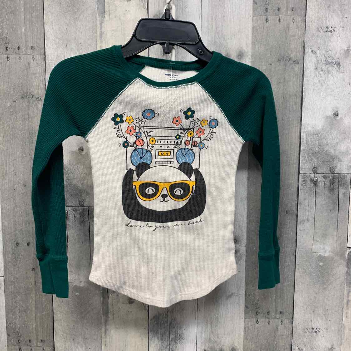 Size 6/7 Green/Ivory Old Navy Long Sleeve Shirt