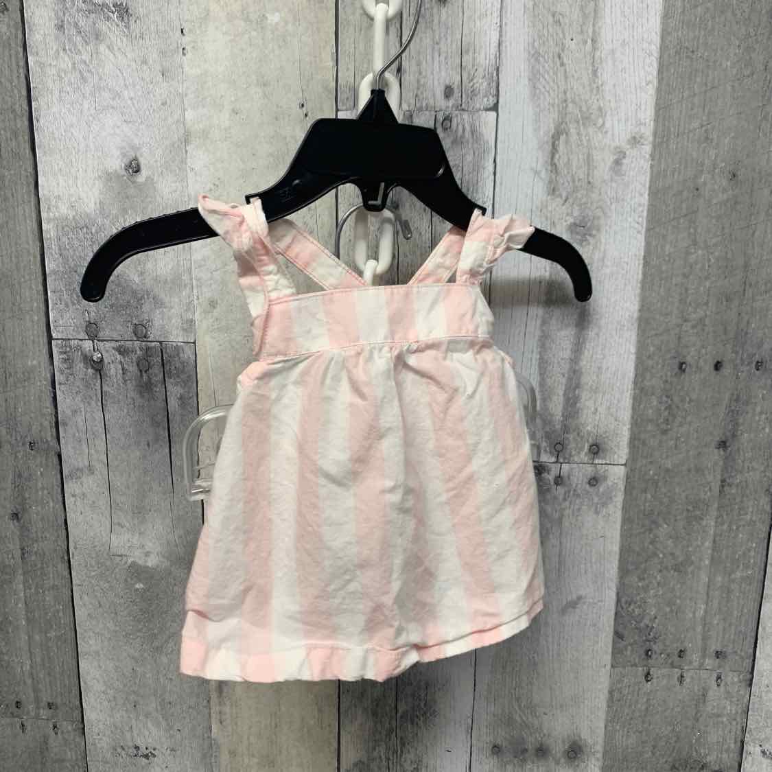 Size 0-3 Months Pink Striped Child of Mine Shirt/Shorts