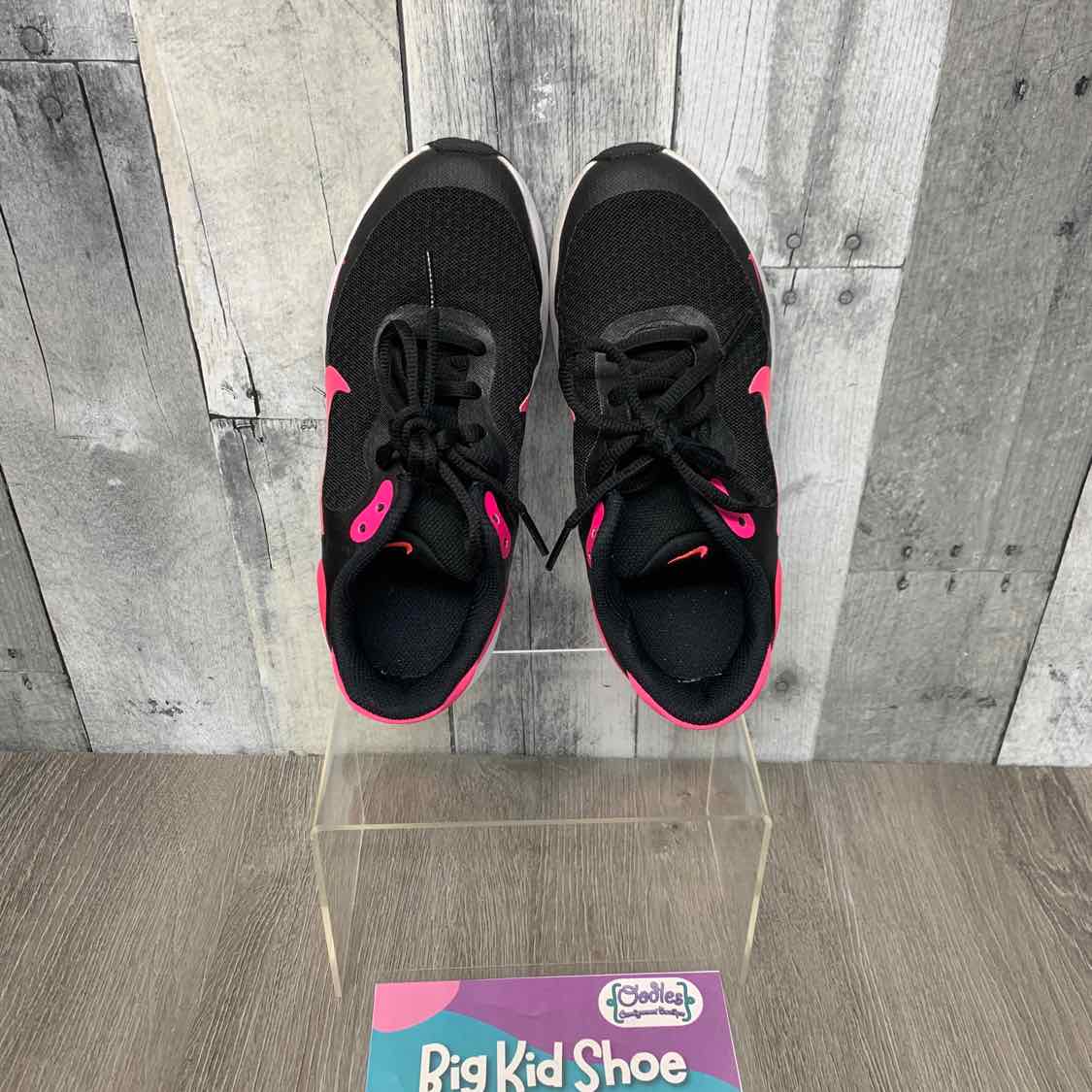 Size 2 Black/Pink Sport Brand Sneakers