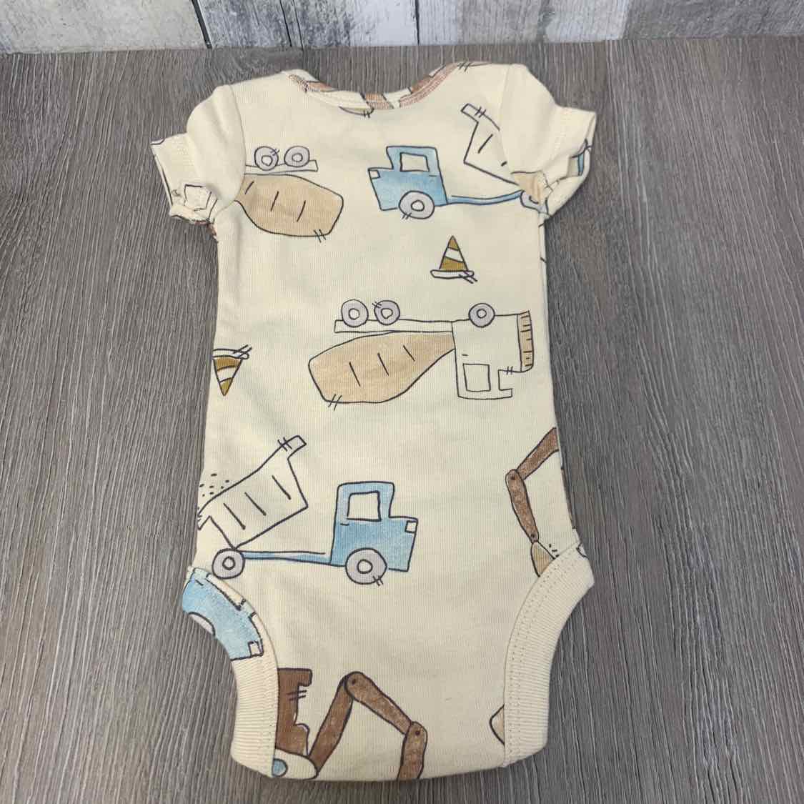 Size Preemie Tan Print Carter's Bodysuit