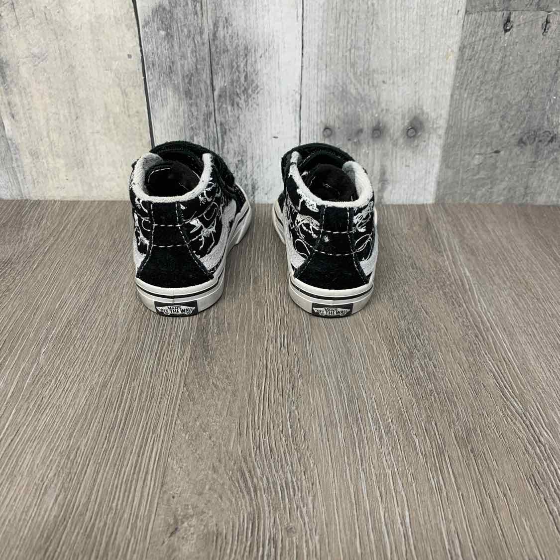 Size 4 Black/White Vans Sneakers