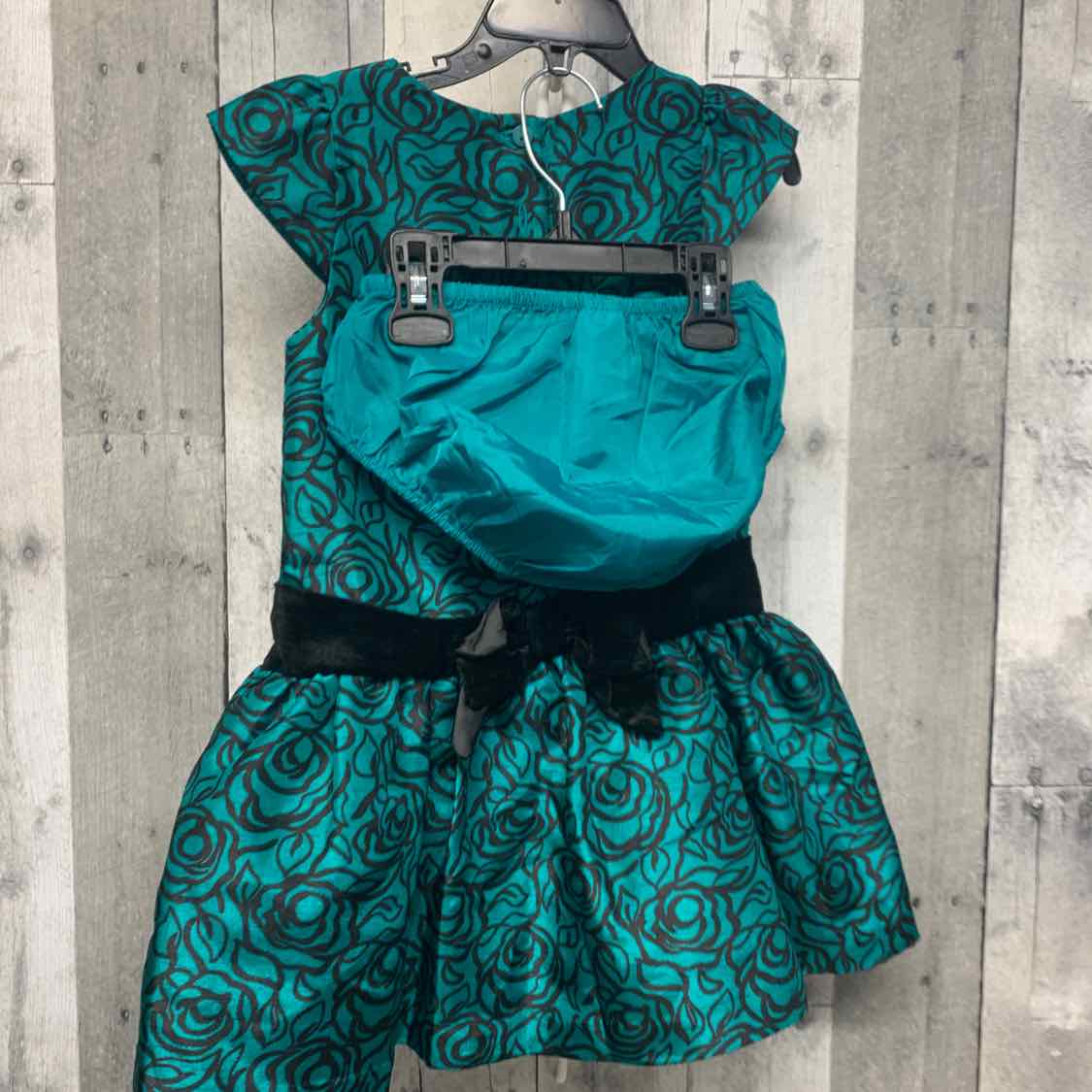 Size 3T Green/Black Gymboree 2pc Dress