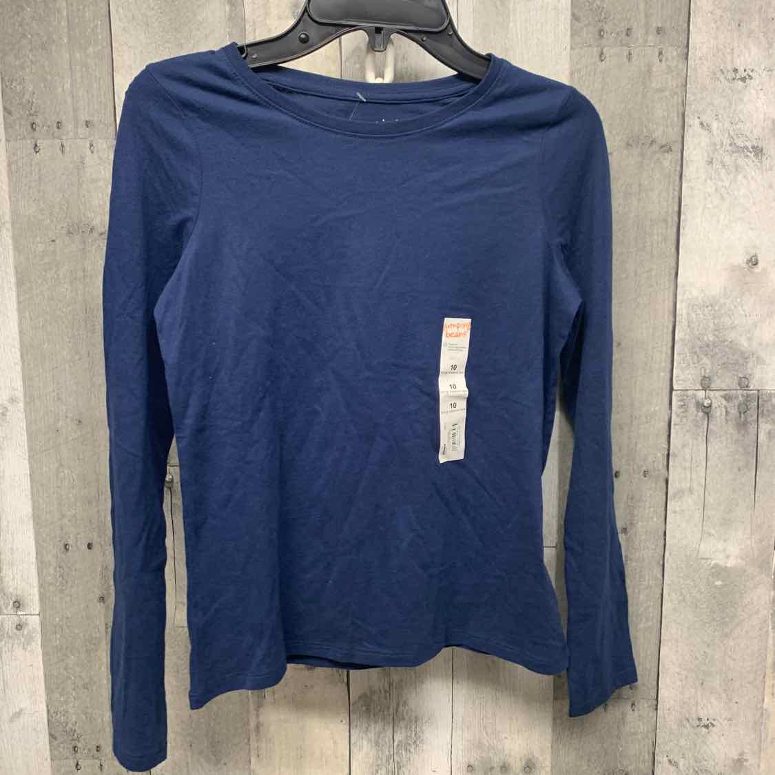 Size 10 Navy Jumping Beans Long Sleeve Shirt