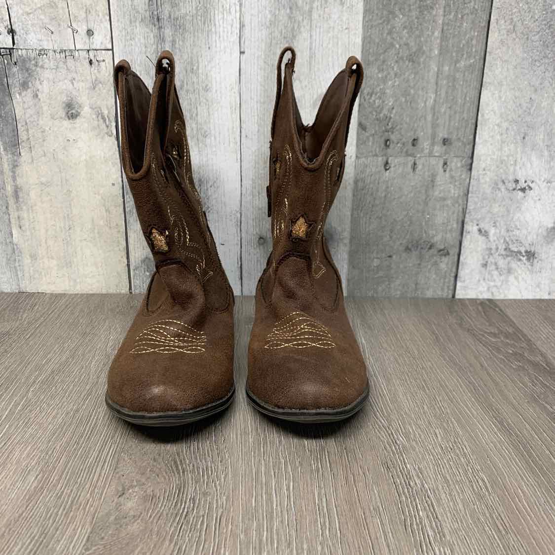 Size 12 Brown/Pink B Brand Boots