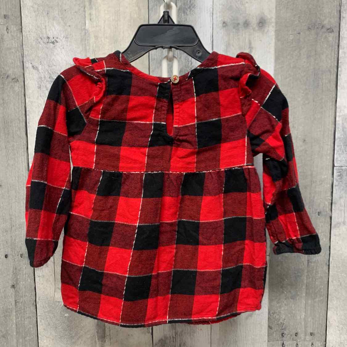 Size 18 Months Red/Black Jumping Beans LS Dress