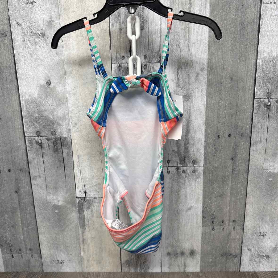Size 3T Coral/Blue Nautica Swim Suit - 1pc