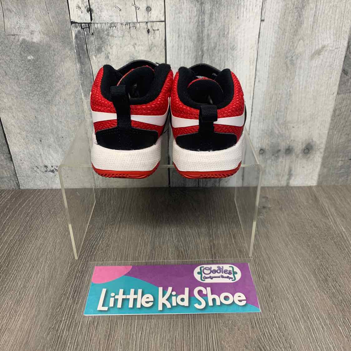Size 8 Black/Red Sport Brand Sneakers