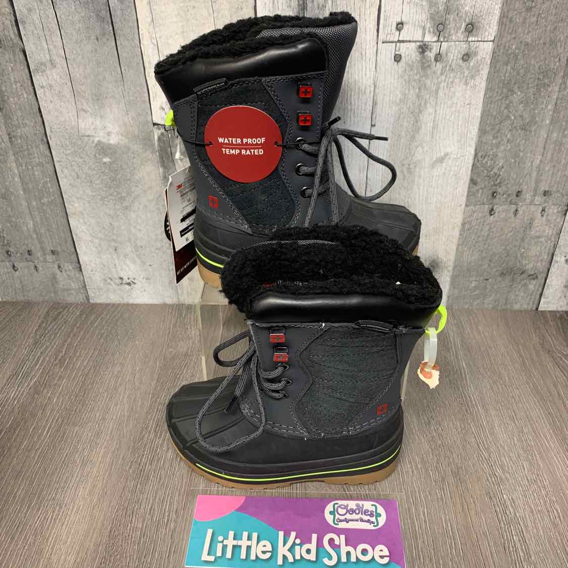 Size 10 Black Swiss Tech Snow Boots