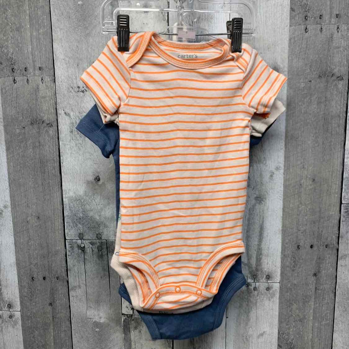 Size 6 Months Blue/Orange Just One You Bodysuit