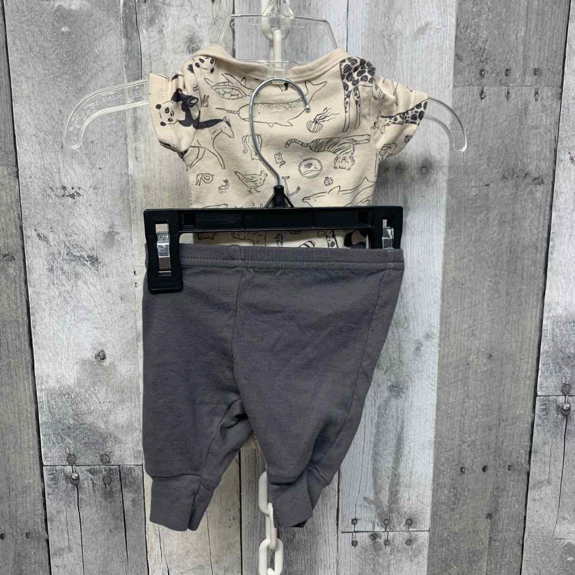 Size Newborn Tan/Gray Child of Mine Shirt/Pants