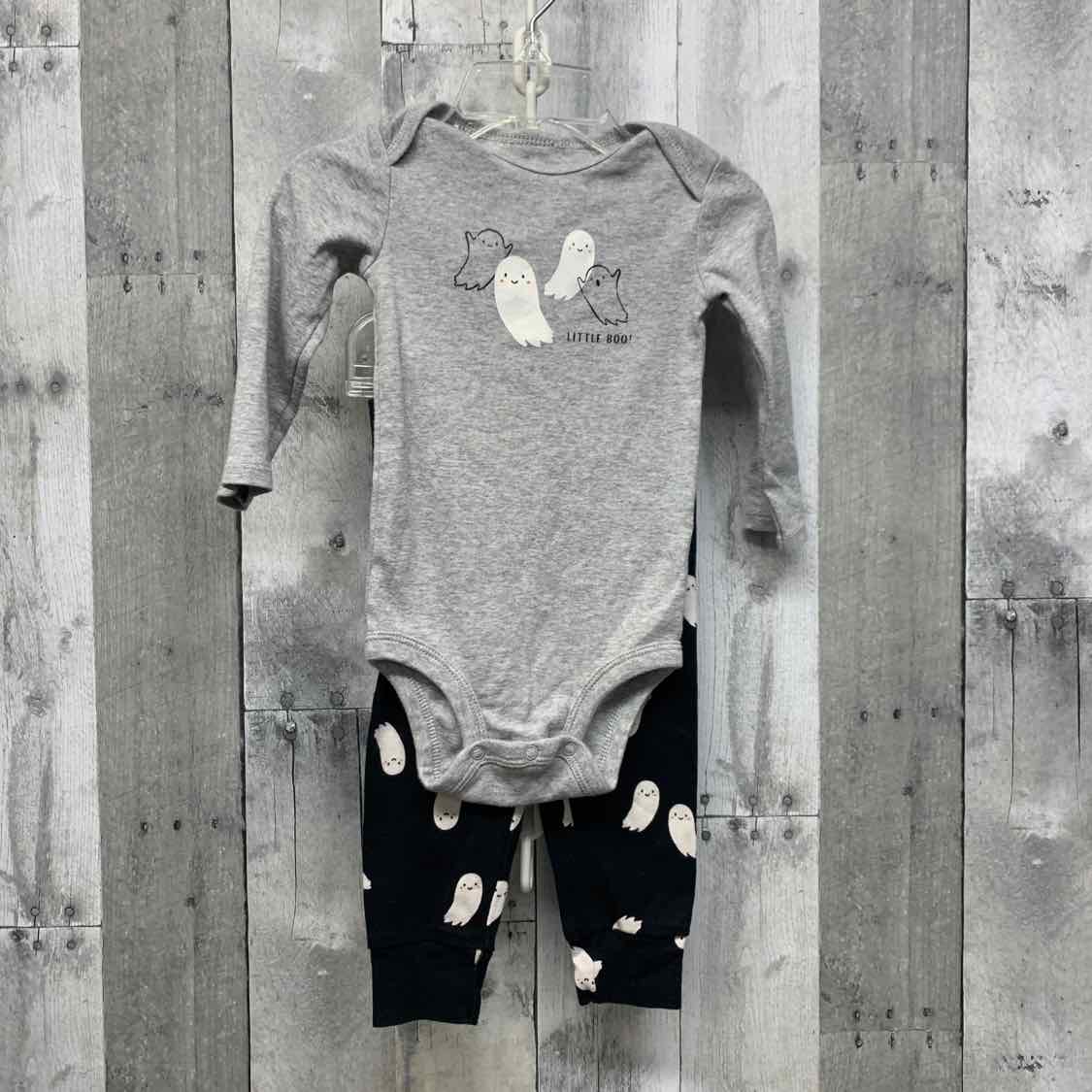 Size 12 Months Gray/Black Just One You Shirt/Pants