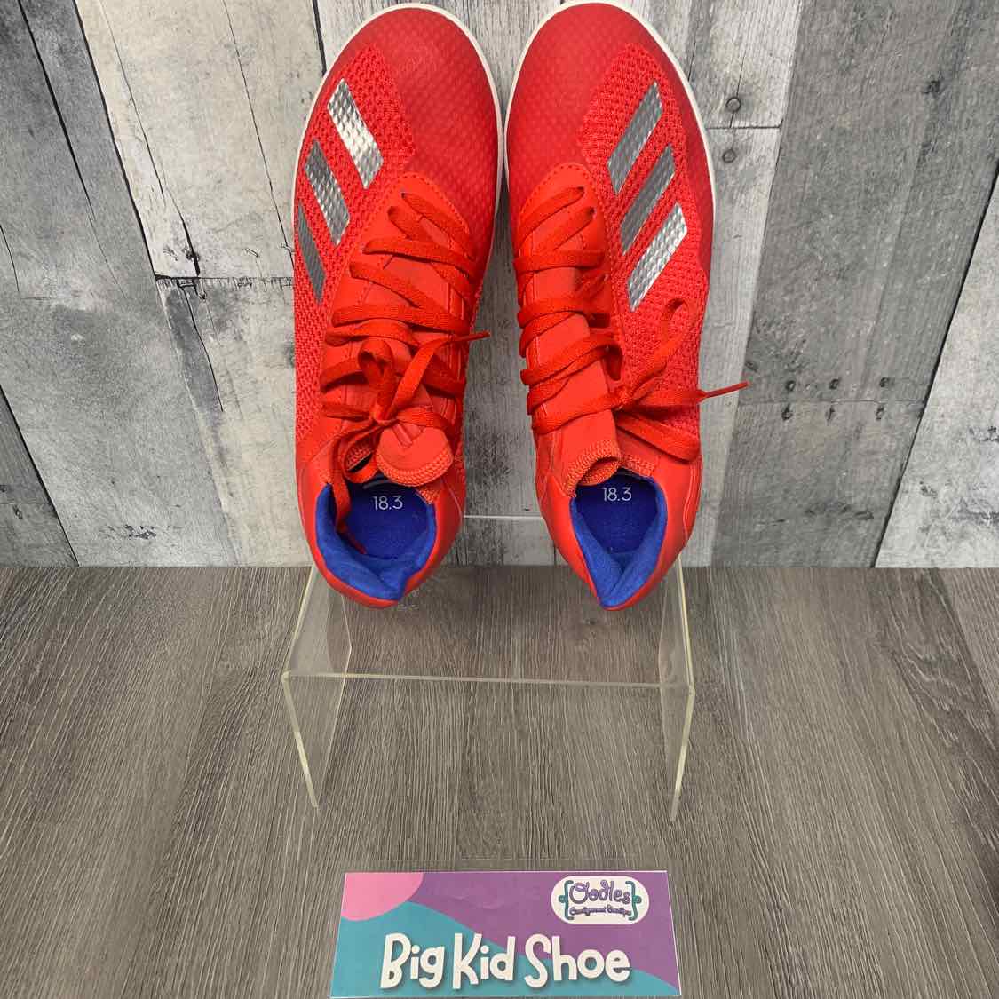 Size 5 Red/White Sport Brand Sneakers