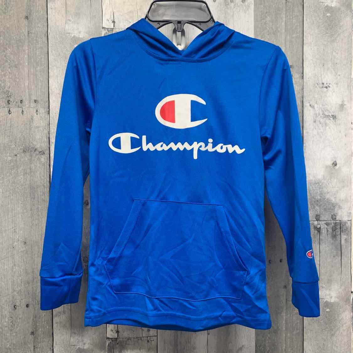 Size 7/8 Blue Champion Long Sleeve Shirt