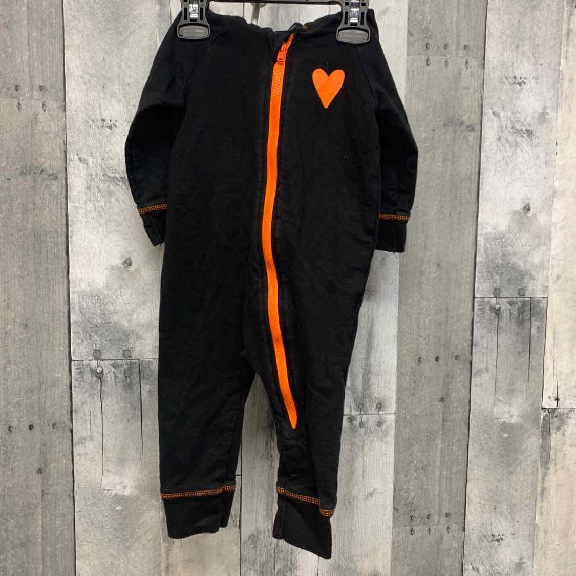 Size 6-9 Months Black/Orange Cat & Jack Romper