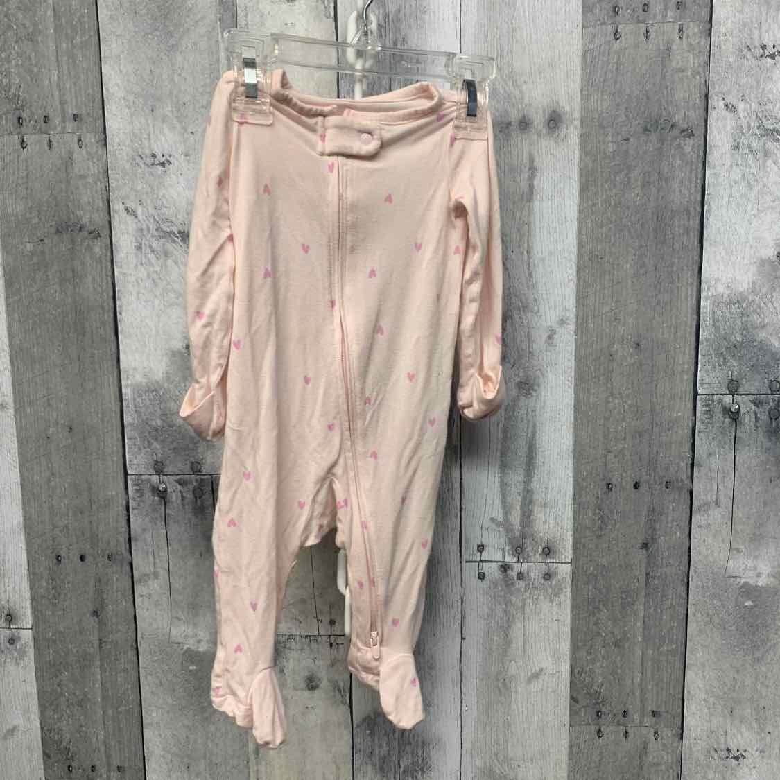 Size 3 Months Pink/White Just One You Footy PJs