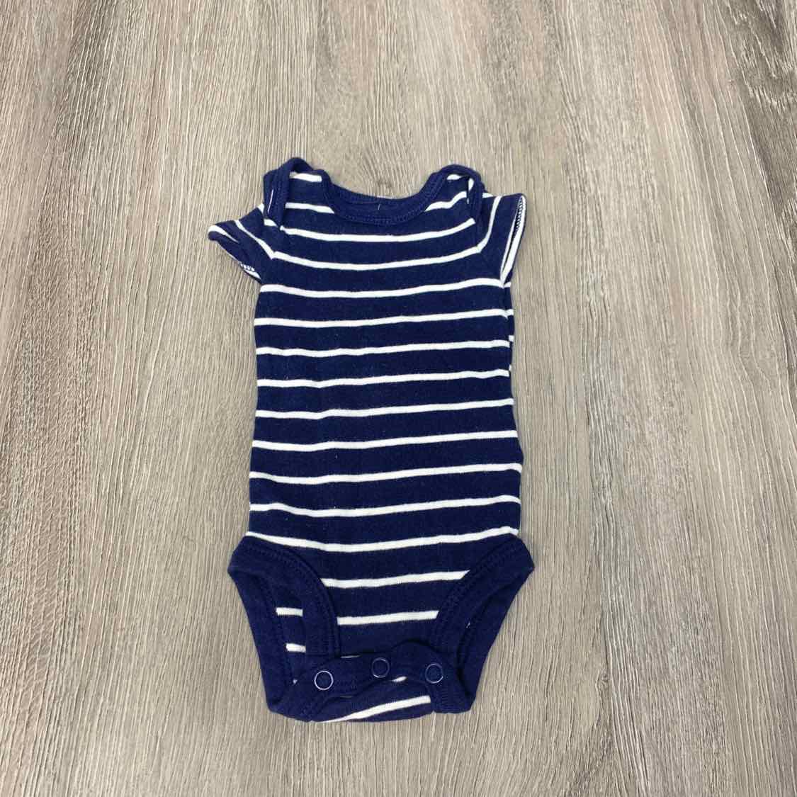 Size Preemie Navy Striped Carter's Bodysuit - OodlesCB