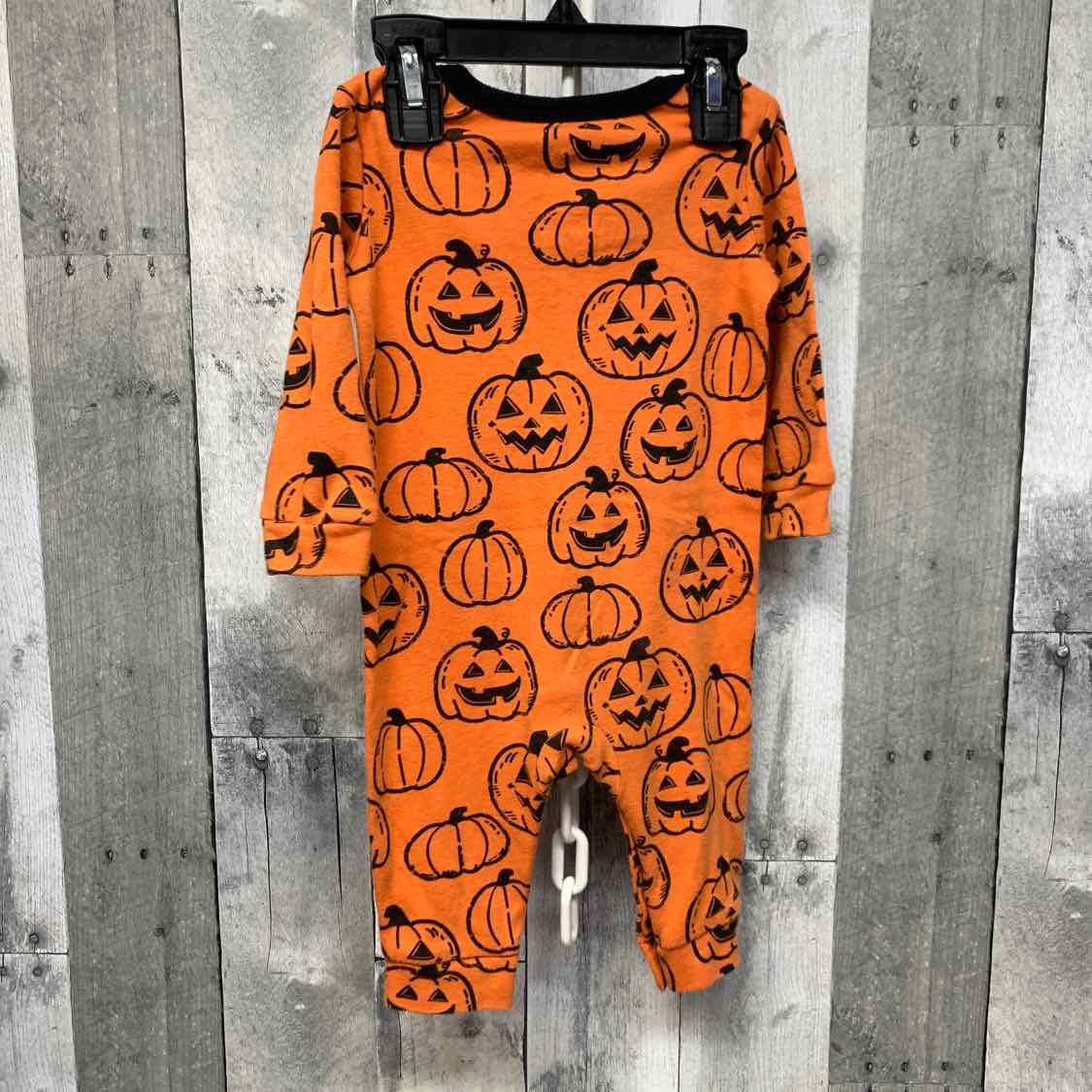 Size 6-9 Months Orange Print Wonder Nation Romper