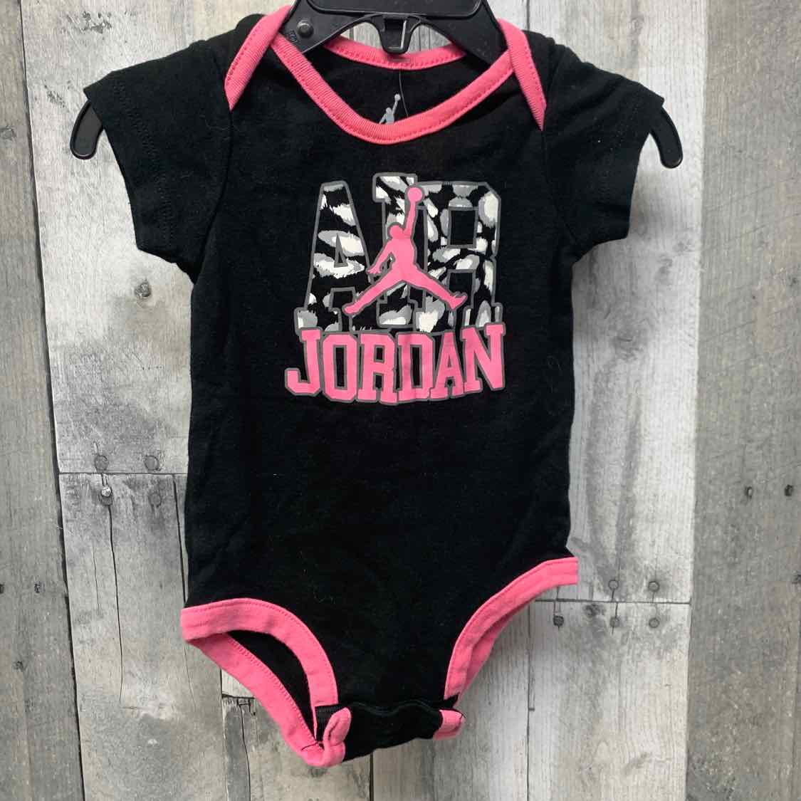 Size 9-12 Months Black/Pink Sport Brand Bodysuit