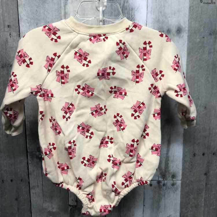 Size 6-12 Months Ivory Print Old Navy Bodysuit