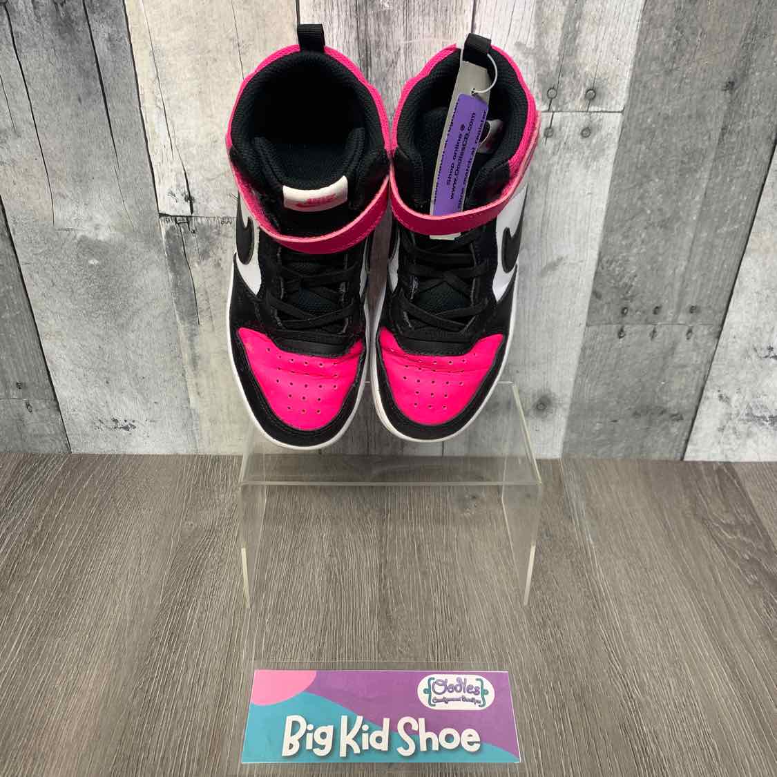 Size 2 Pink/Black Sport Brand Sneakers