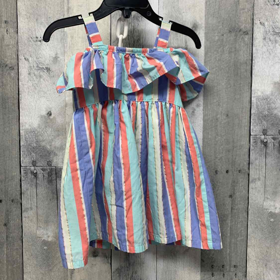 Size 18 Months Blue/Coral Penelope Mack Dress - OodlesCB