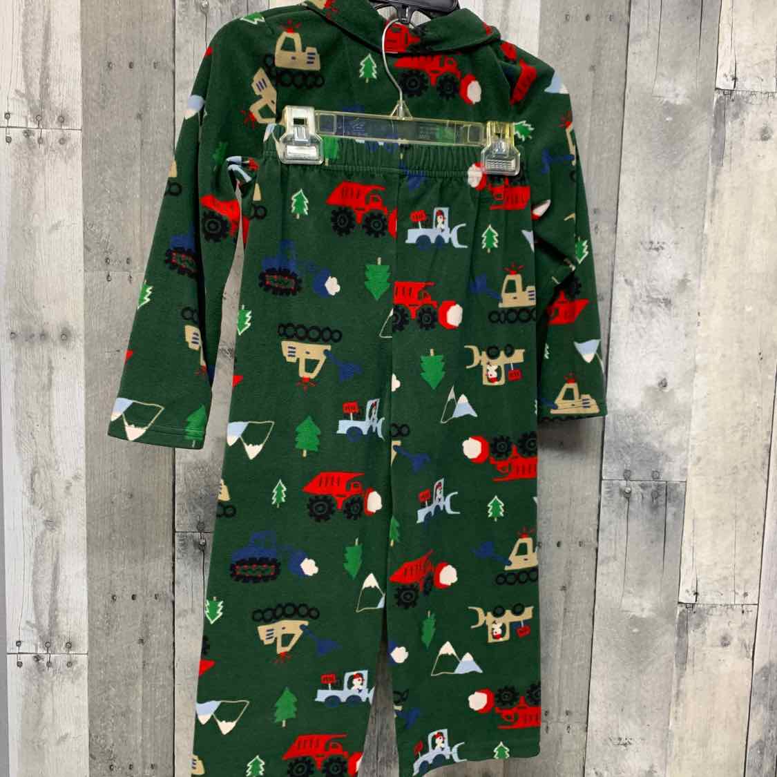 Size 6 Green Print Osh Kosh 2pc PJs