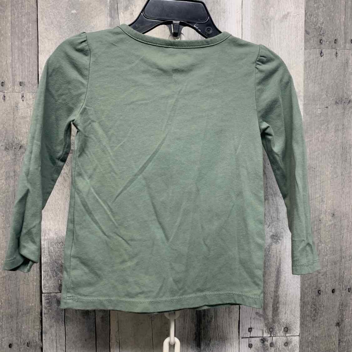 Size 24 Months Green Graphic Osh Kosh Long Sleeve Shirt