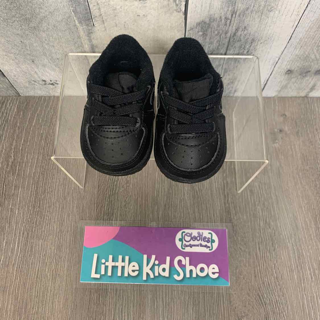 Size 1 Black Sport Brand Sneakers