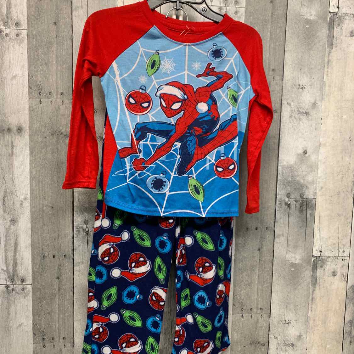 Size 6/7 Red/Navy Spiderman 2pc PJs