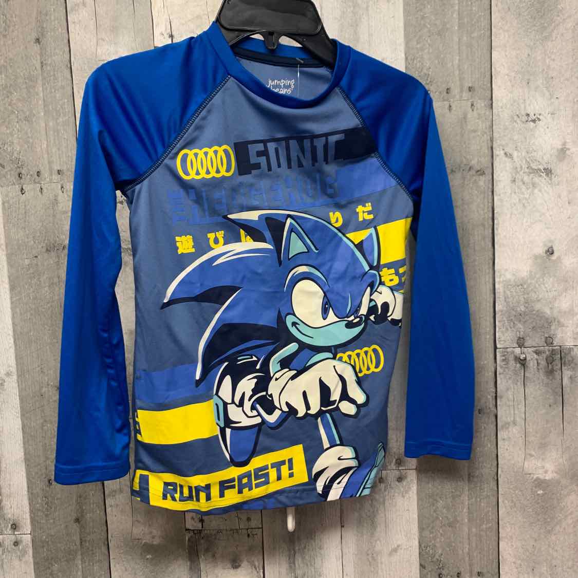 Size 7 Blue Graphic Jumping Beans Long Sleeve Shirt