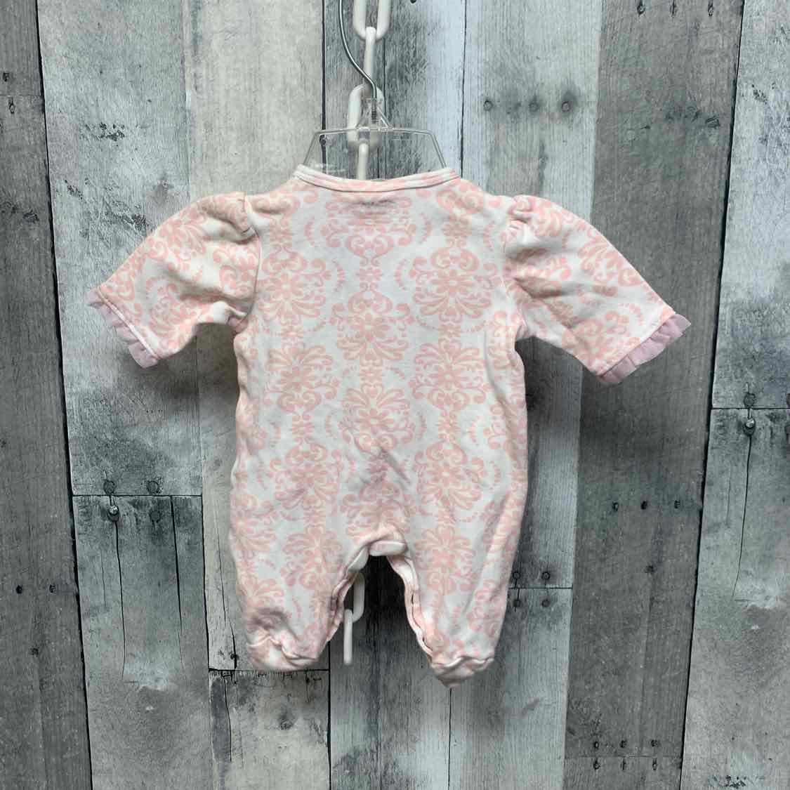 Size Preemie Pink Print Little Me Footy PJs