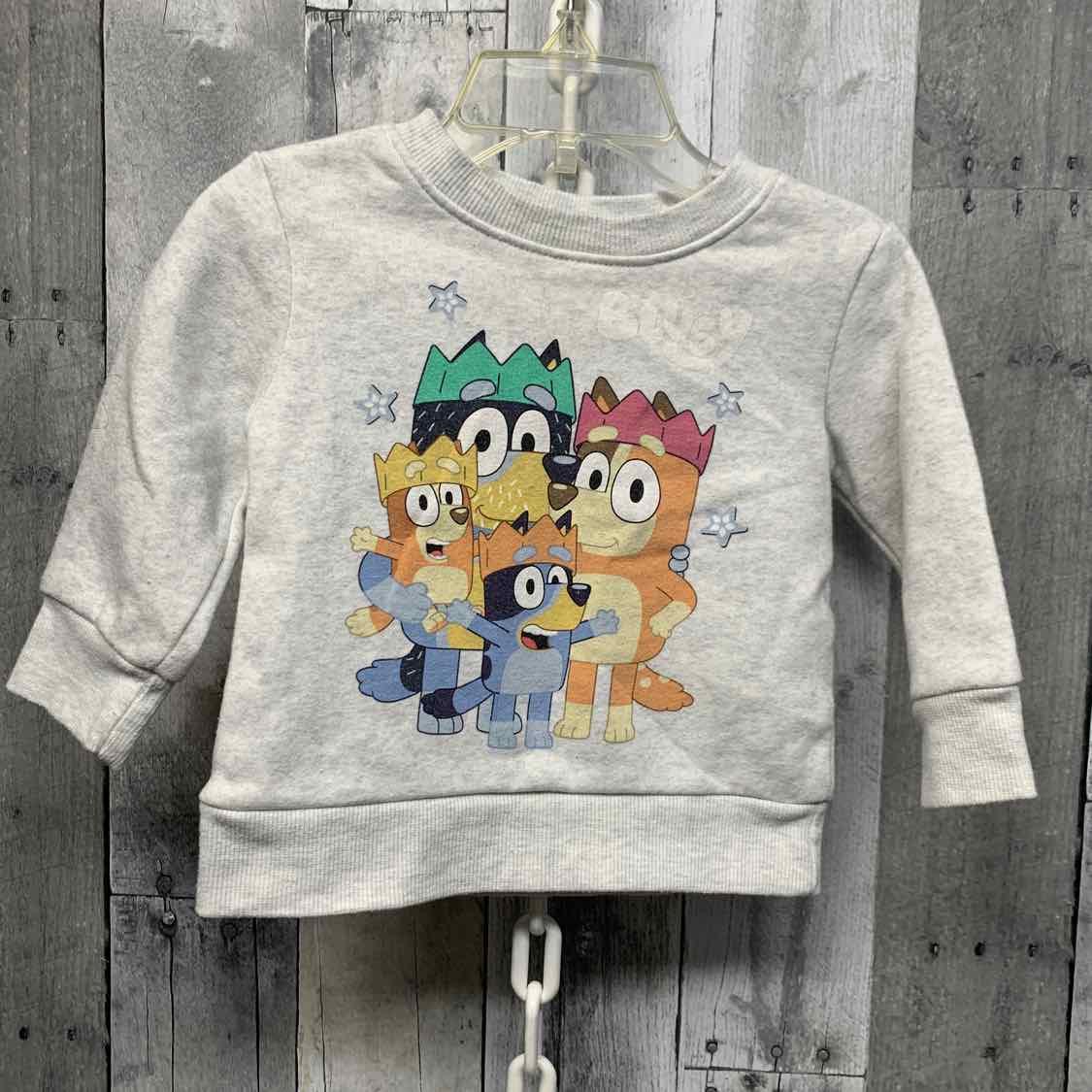 Size 12 Months Gray Graphic Disney Sweat Shirt