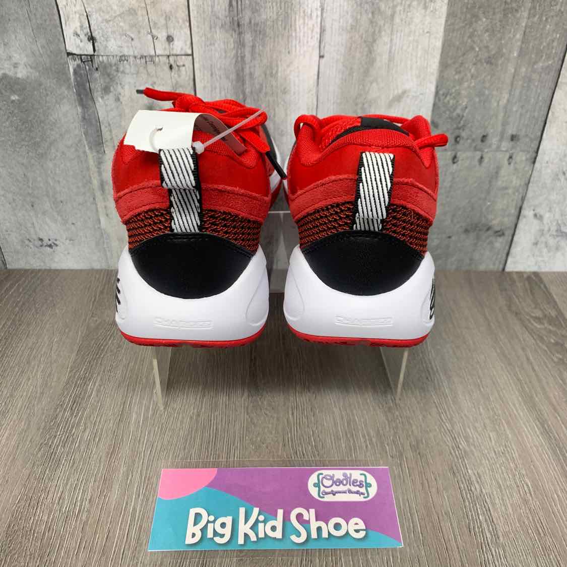 Size 5 Red/Black Sport Brand Sneakers