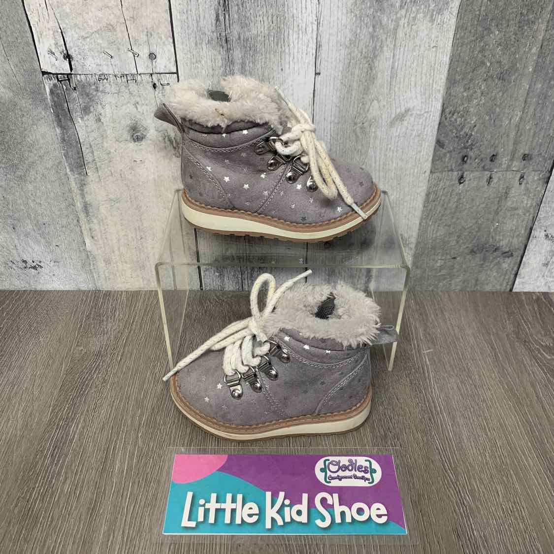 Size 5 Gray/White Cat & Jack Boots