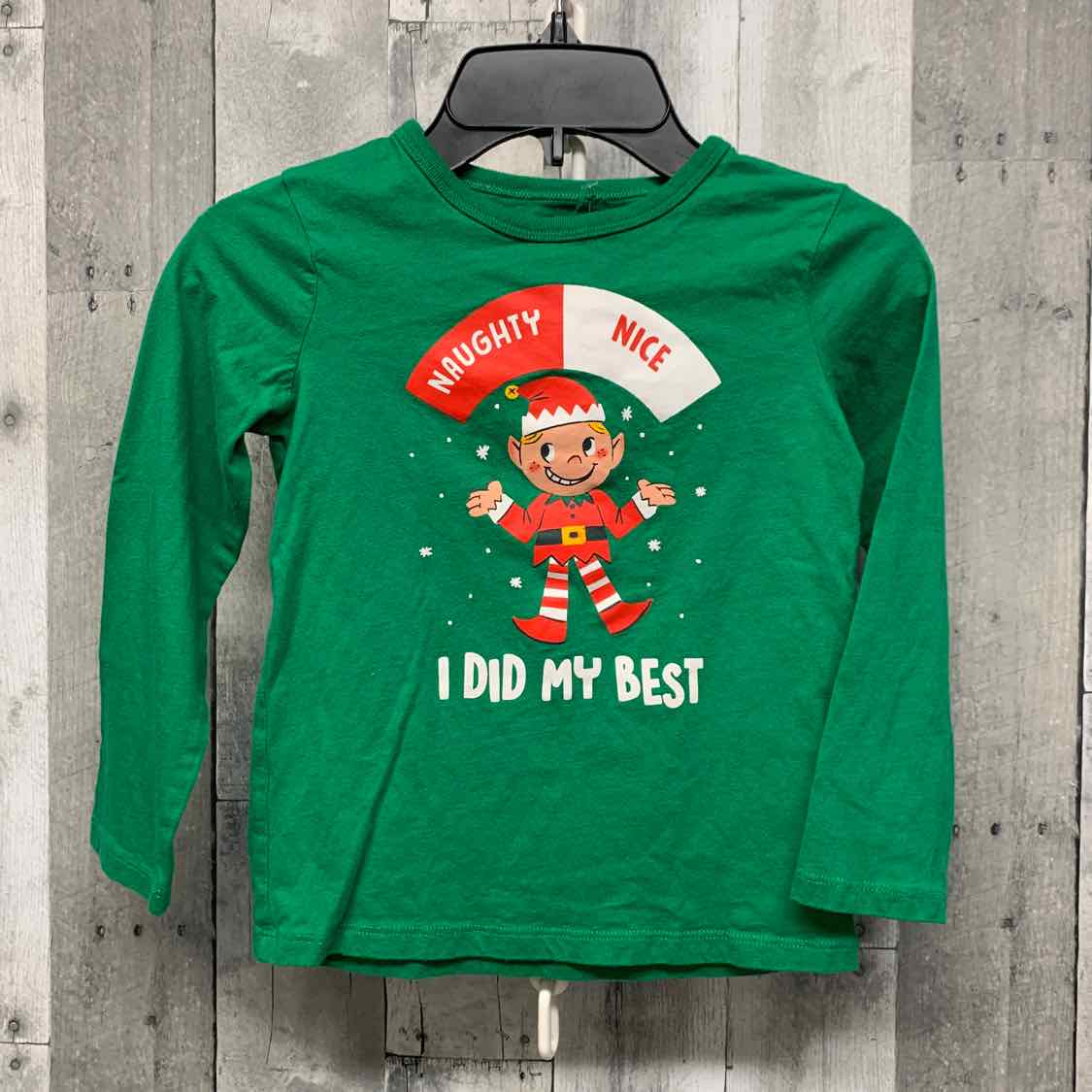 Size 5T Green Graphic Children's Place Long Sleeve Shirt