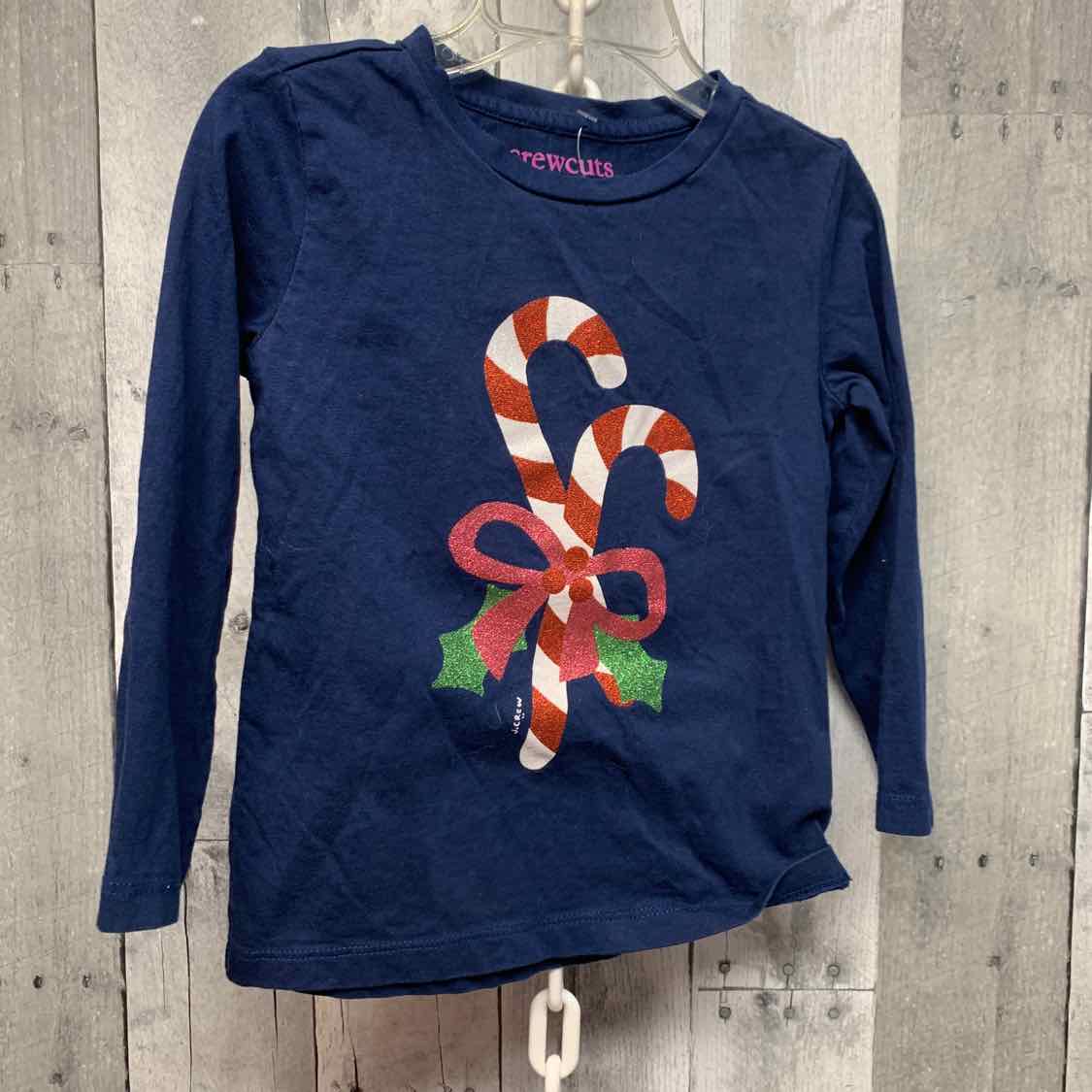 Size 2/3 Navy Graphic Crew Cuts Long Sleeve Shirt