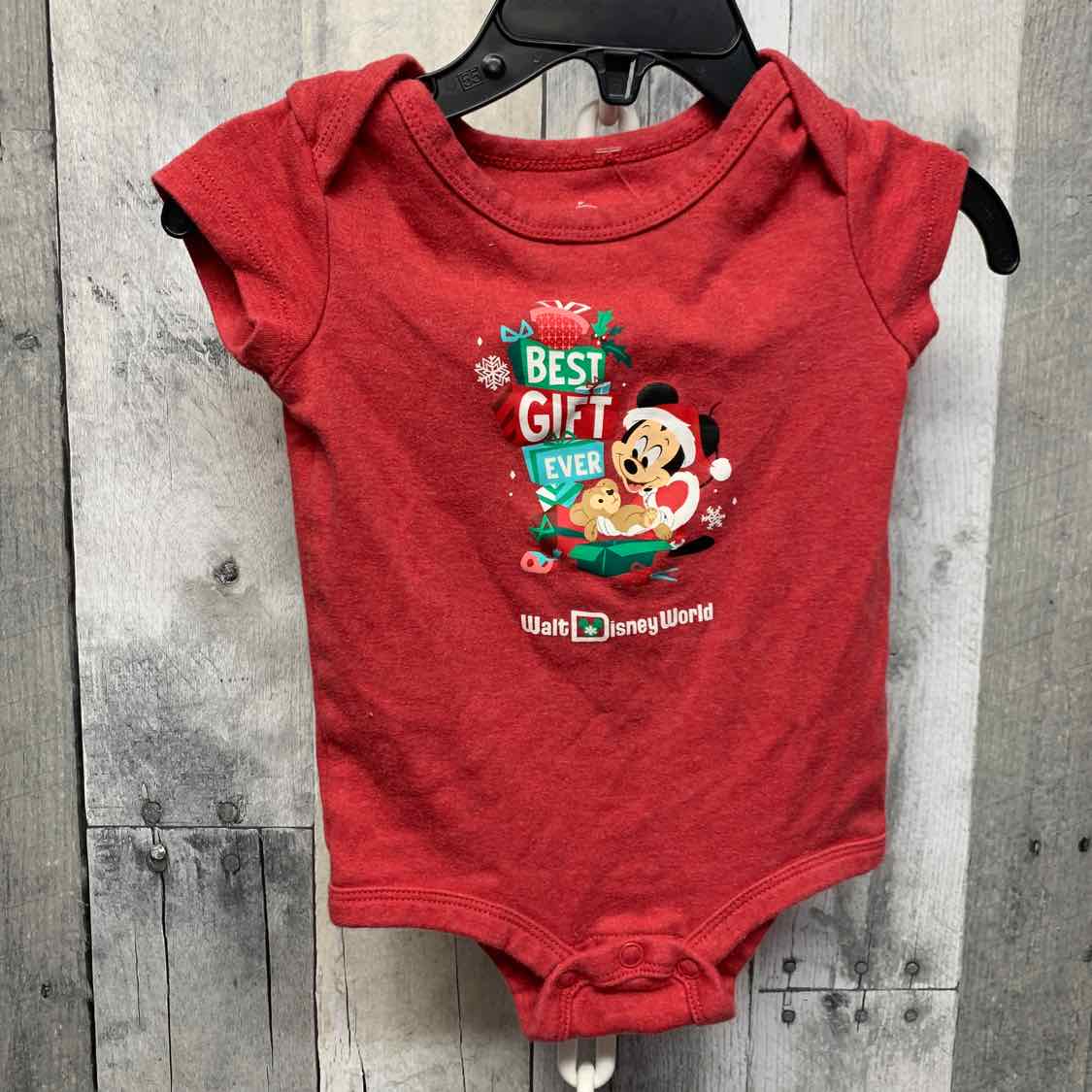 Size 6-9 Months Red Graphic Disney Bodysuit