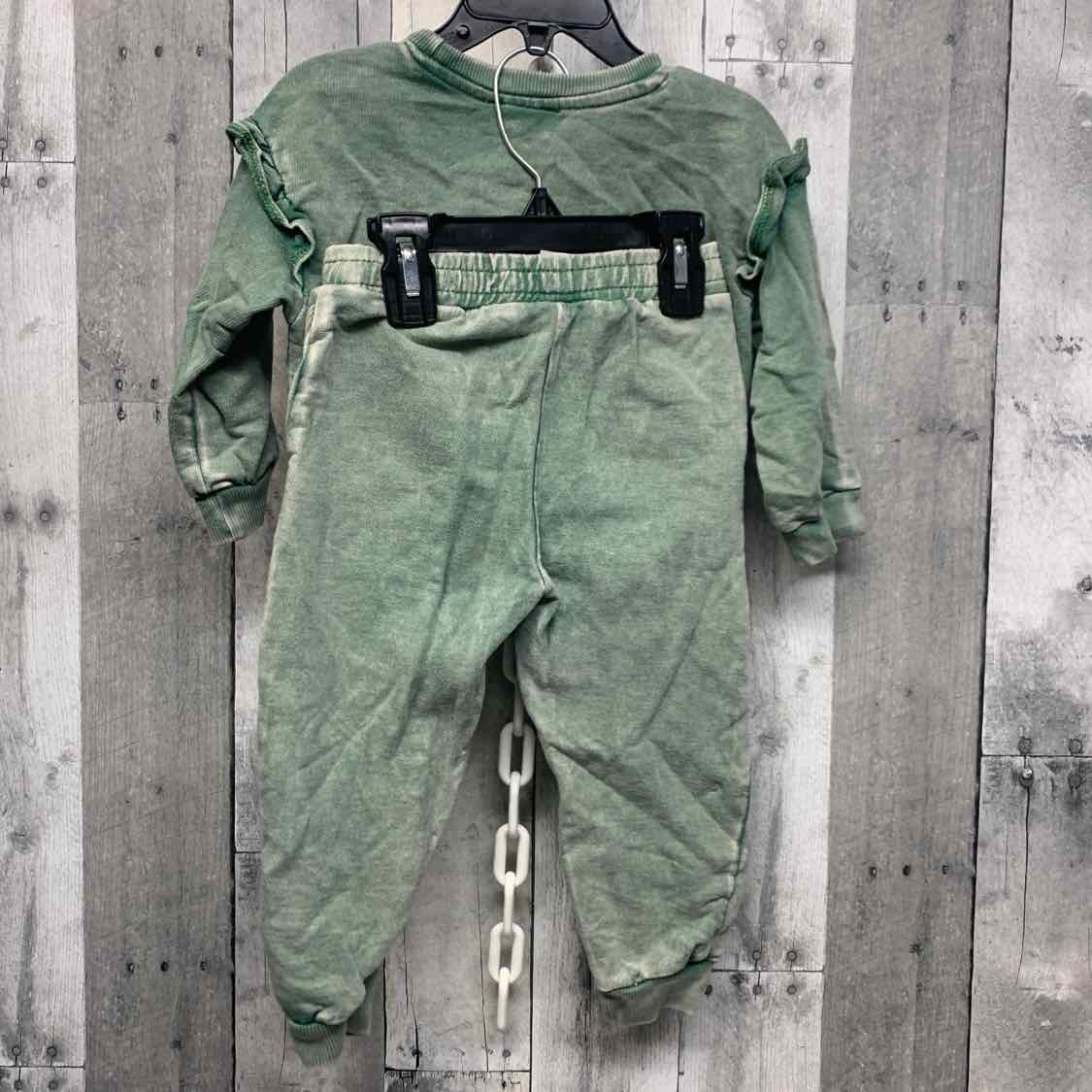 Size 2T Green Jessica Simpson Sweats - 2pc