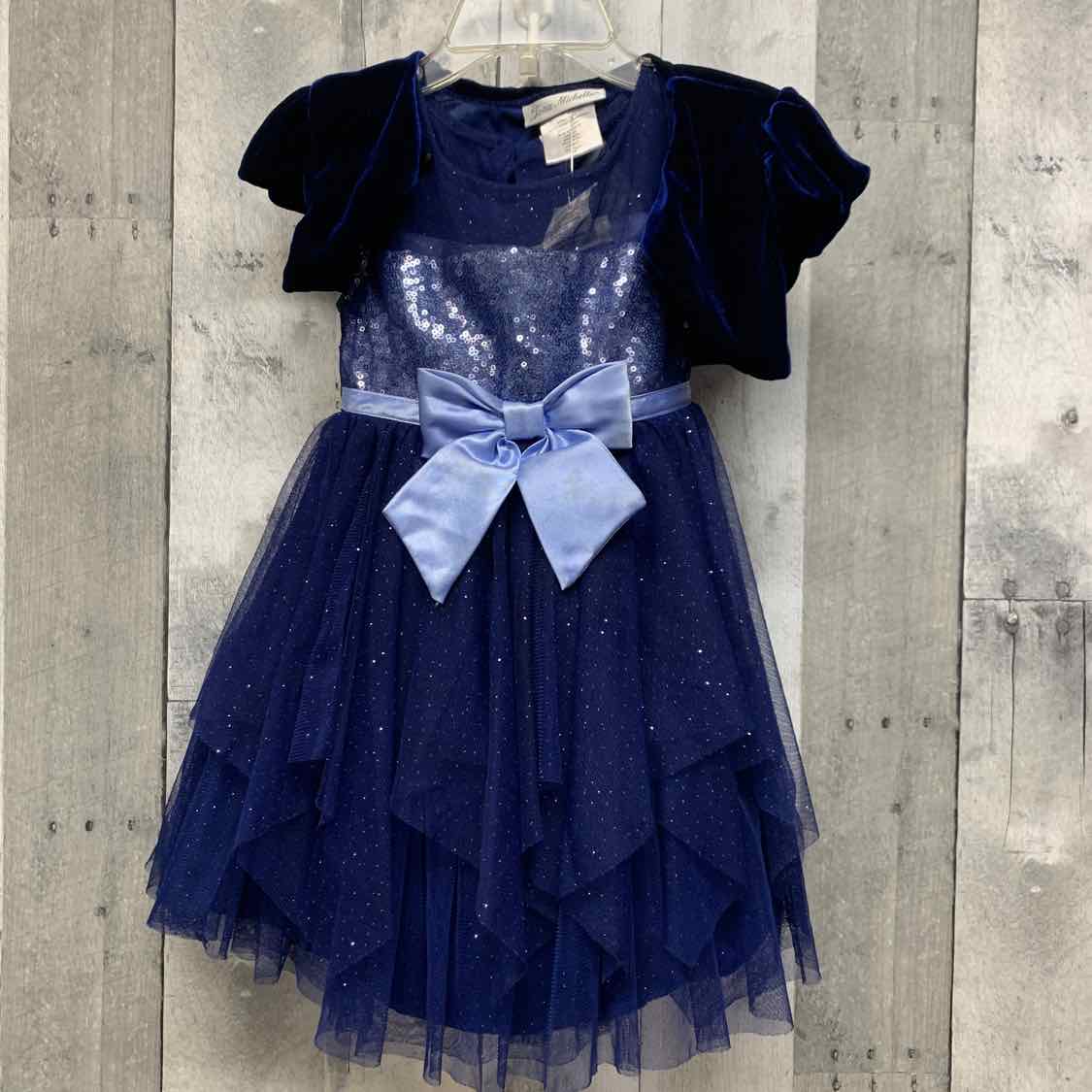 Size 2T Navy Jona Michelle 2pc Dress