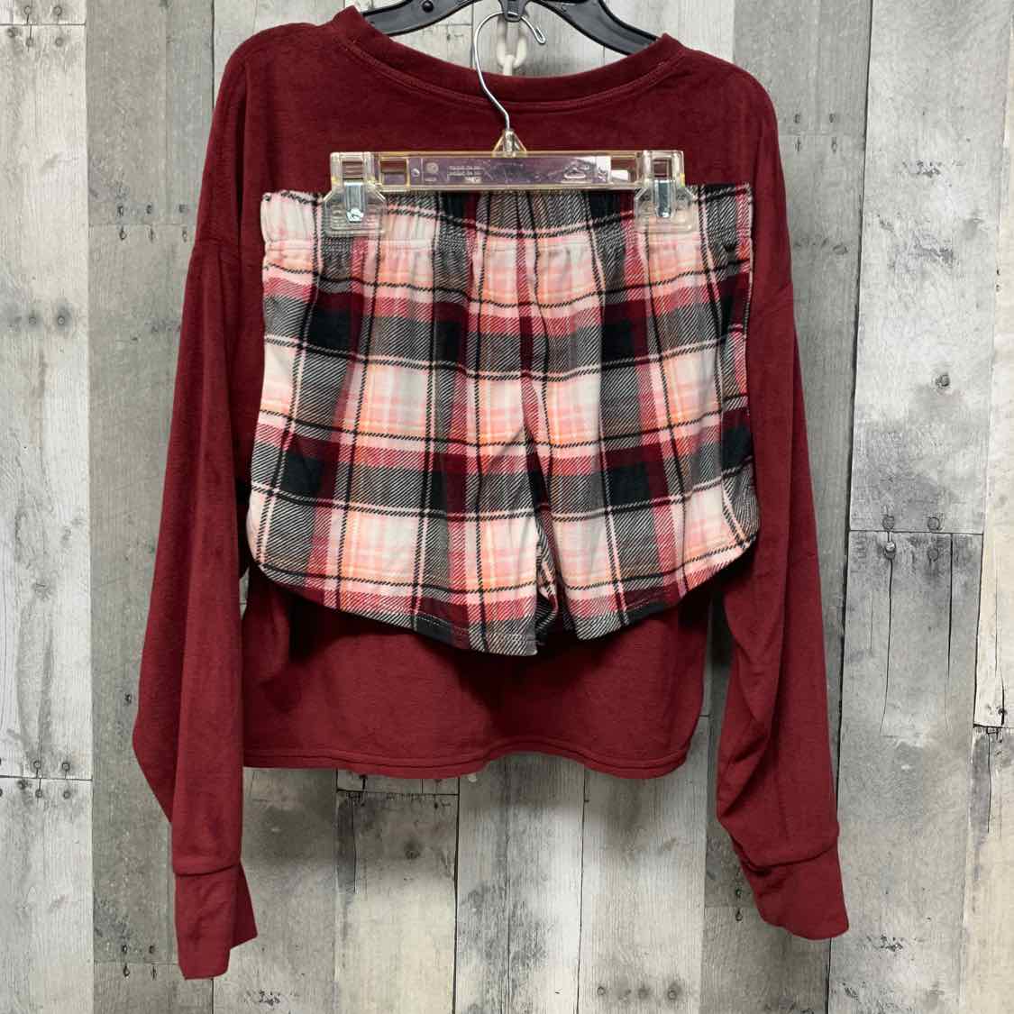 Size 12/14 Red/Pink Justice 2pc PJs