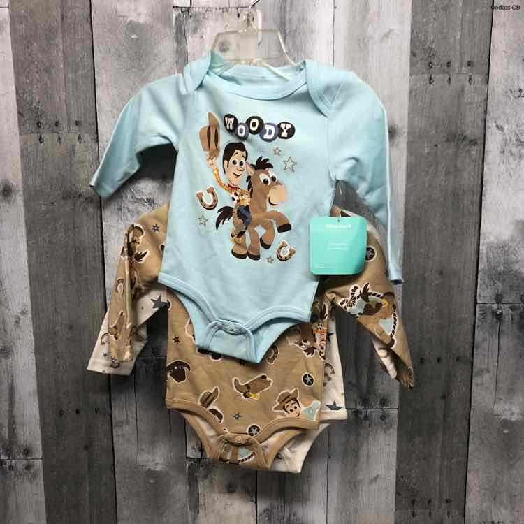 Size 3-6 Months Brown Print Disney Bodysuit
