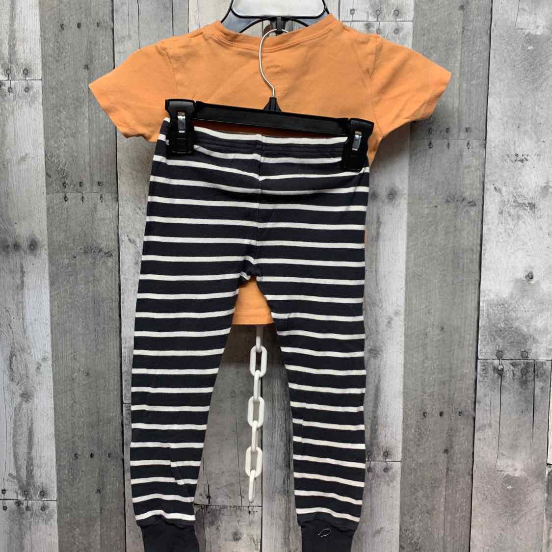 Size 4T Orange/Gray Carter's 2pc PJs