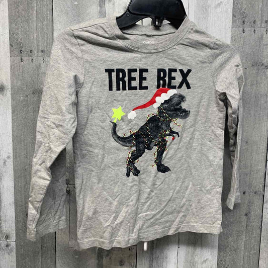 Size 6 Gray/Red Children's Place Long Sleeve Shirt