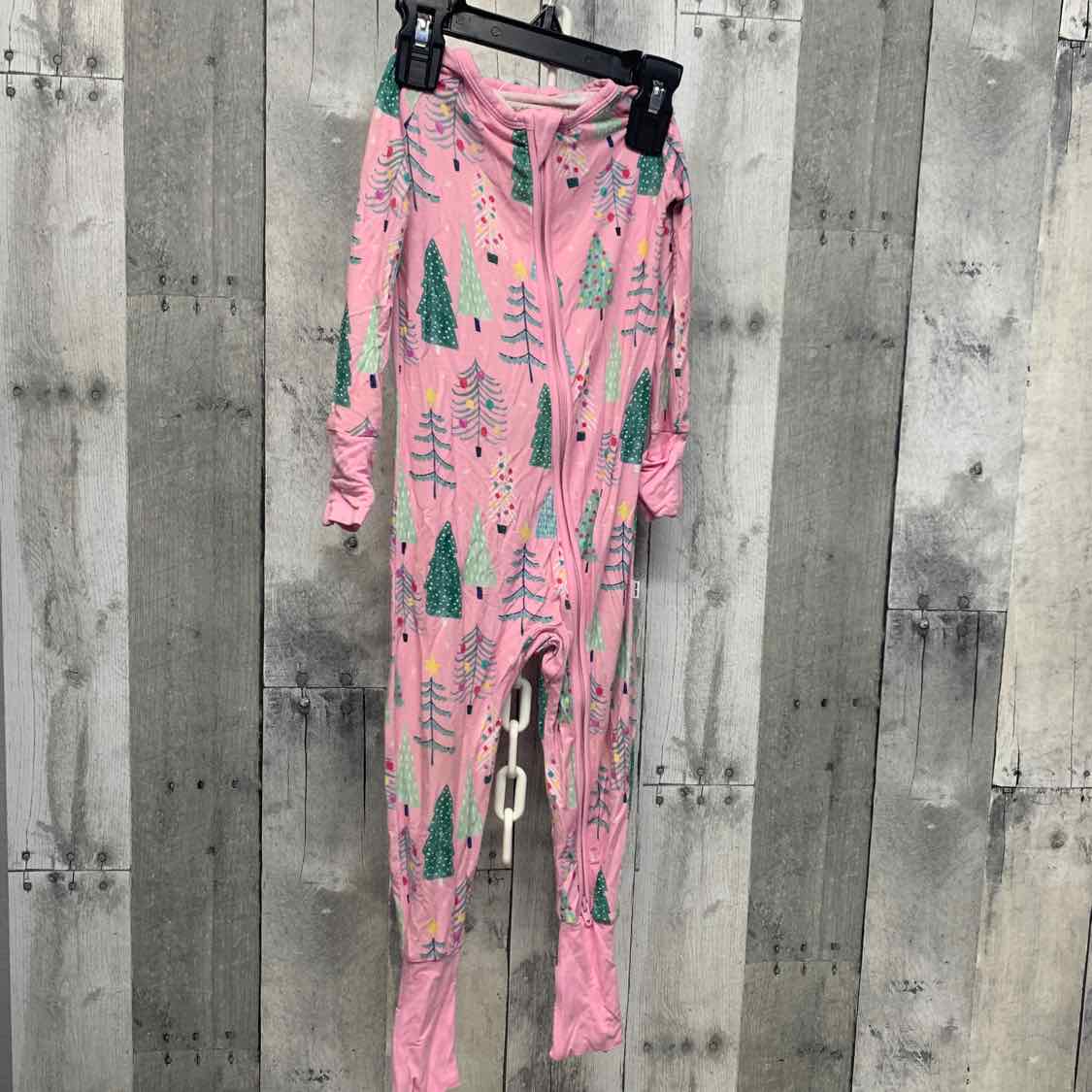 Size 12-18 Months Pink Print Little Sleepies Footy PJs