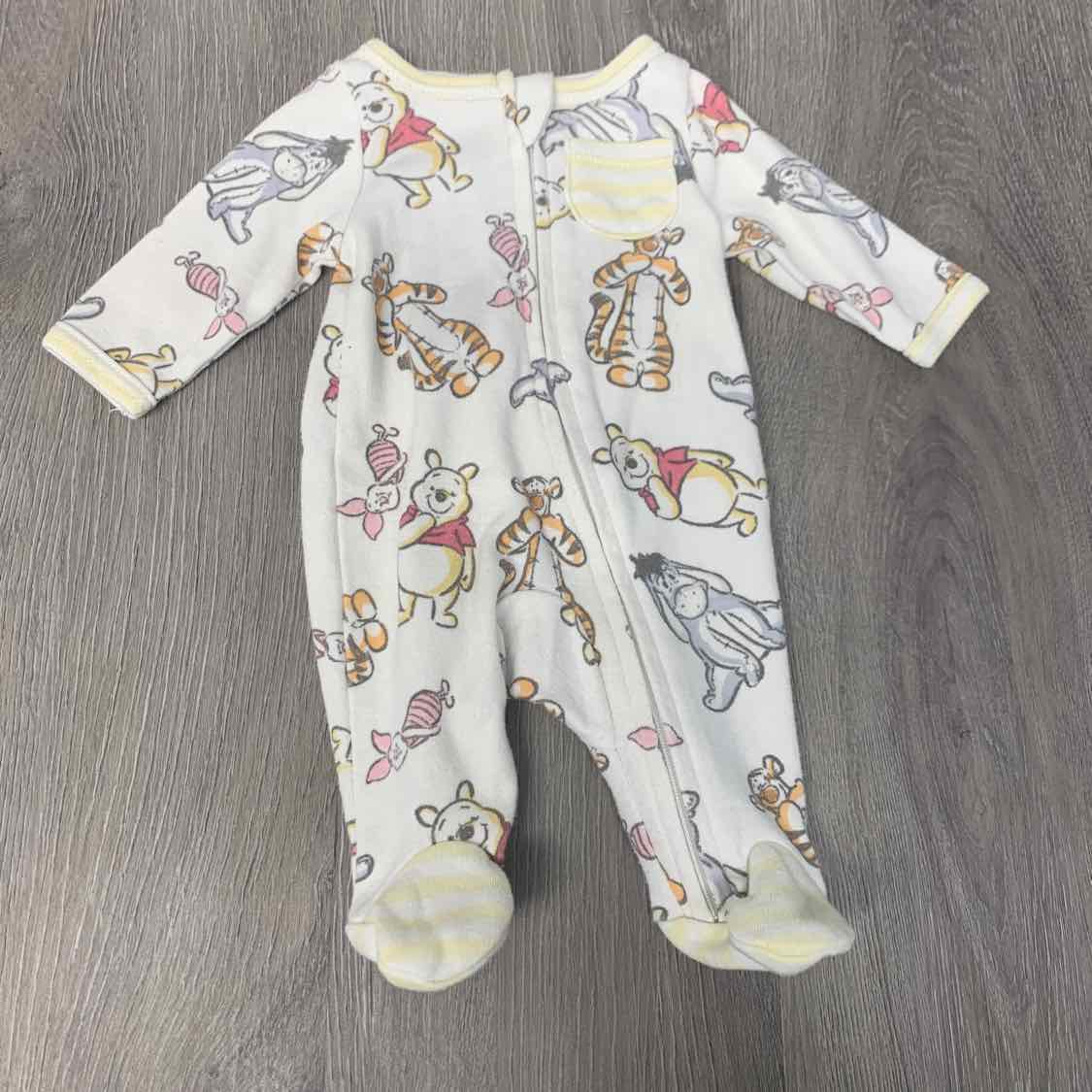 Size Preemie Yellow/White Disney Footy PJs - OodlesCB