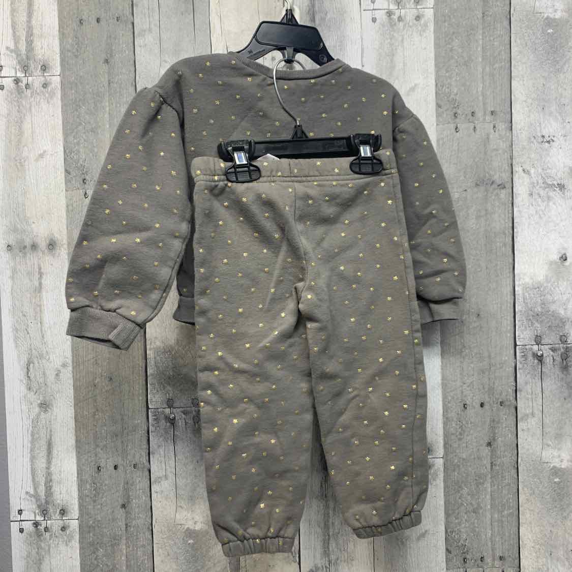 Size 3T Gray/White Carter's Sweats - 2pc