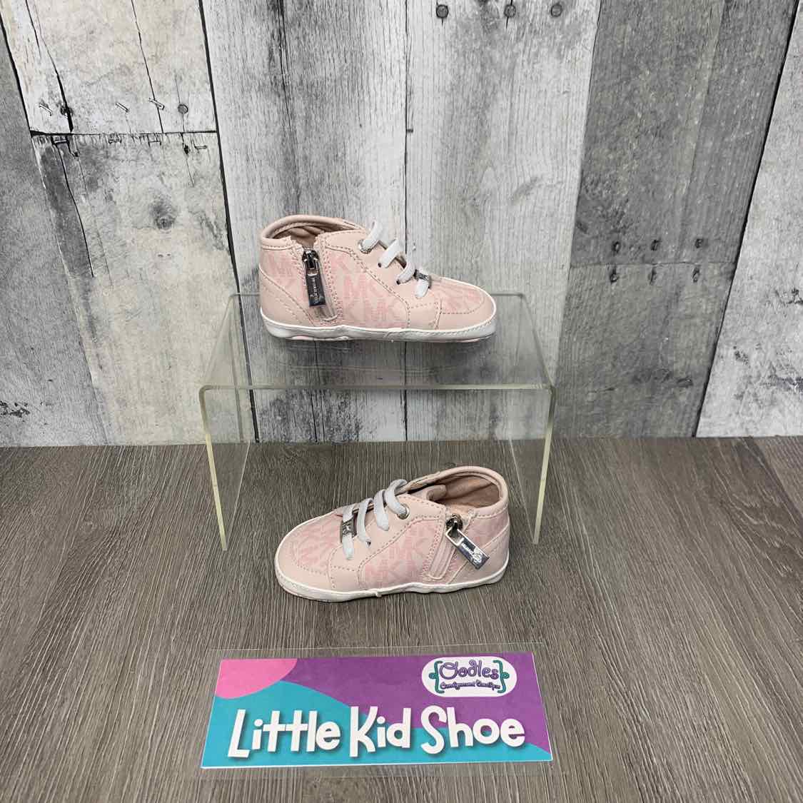 Size 4 Pink/White Michael Kors Soft Sole Shoes