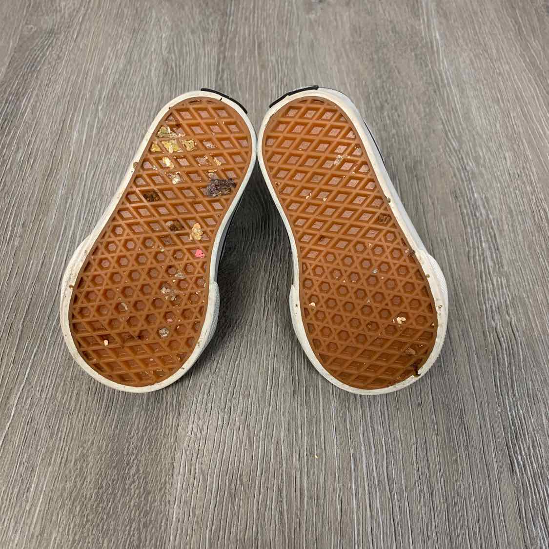 Size 4 Black/White Vans Sneakers